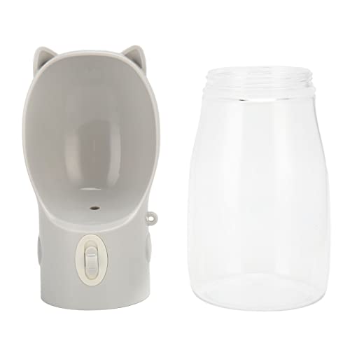 OPPWONG Wasserflasche für Hunde, Lebensmittelecht, Wasserspender für Katzen, Welpen-Wasserspender, Reise-Hundenäpfe, Auslaufsichere Wasserflasche für Spaziergänge, Outdoor, Reisen, (Gray) von OPPWONG