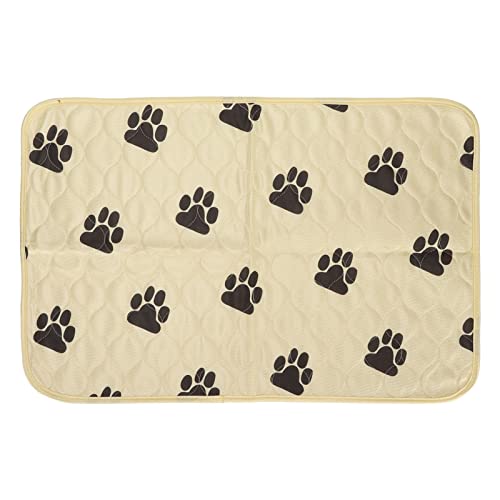 OPPWONG Welpen-Pads, Wiederverwendbare Töpfchen-Trainingspads, Hunde-PIPI-Pads, Waschbare PIPI-Pads für Hunde, Saugfähige und Auslaufsichere Trainingsmatten für Töpfchen, Käfig, (Beige) von OPPWONG