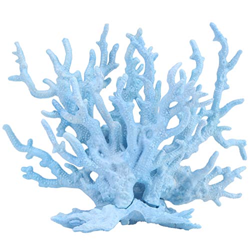 OPPWONG Zerkleinerte Koralle für Aquarien, Kunststoff, Künstliche Aquarium-Korallen-Ornament, Aquarium-Pflanzen, Aquarium-Dekoration, Meerespflanzen-Ornamente für Aquarien, (L 47,24 Zoll von OPPWONG