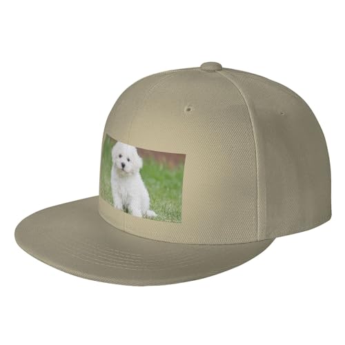 OPSREY Baseballkappe mit Bichon Frisé-Motiv, bedruckt, verstellbar, neutrale Sportmütze von OPSREY