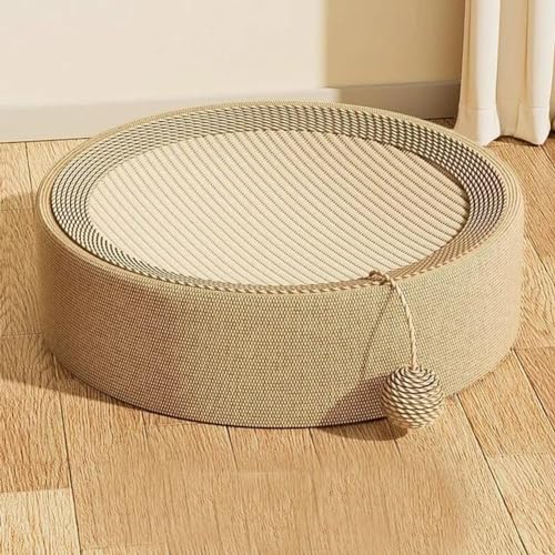 Katzennestbecken Schleifklauennest Hanfseil Fang Bad Sisal Katzenkratzbrett Nest Katzenzubehör Übergroß 40X10CM von OPica