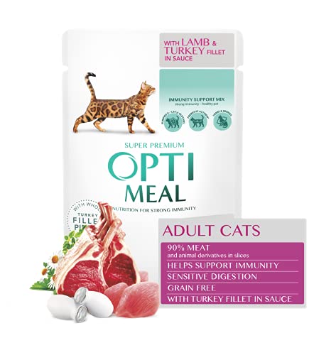 Swiss PET NUTRICTION OPtimeal Cat SASZ 85G Lagnia Türkei Sensitive Verdauung von Optimeal