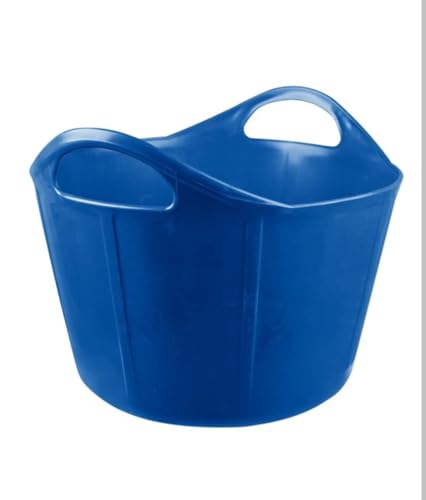 OR S-LINE 17L Flexibler Eimer Trog Flexbag Tubtrug Flex Bag Kunststoff Futter Eimer Flexi Trog optional mit Deckel (blau) von OR S-LINE