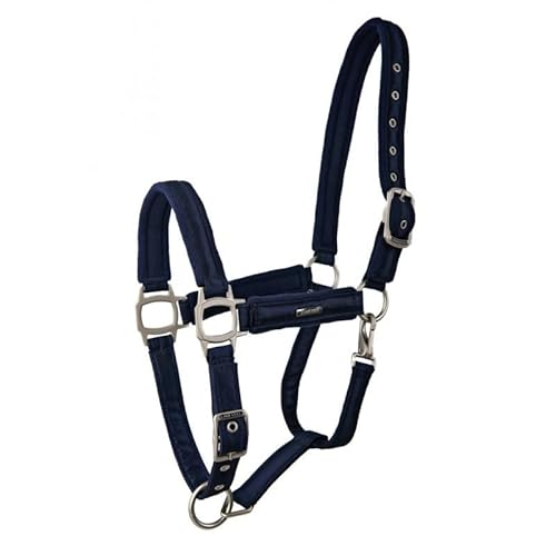 OR S-LINE LAMI-Cell Kollektion Aurora Satin Halfter für Pferde, Warmblut, Full (Navy, Warmblut) von OR S-LINE