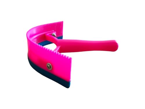 OR S-LINE Schweißmesser halbrund PVC Pink, Pferde Schweißmesser mit Zacken von OR S-LINE