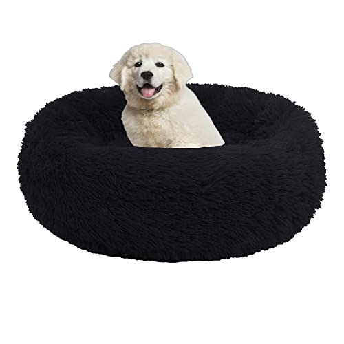 Hundebetten für kleine mittelgroße große Hunde mit rutschfester Unterseite, 20 cm hoch, beruhigend, großes Haustierbett, Plüsch-Welpen-Katzenbett, flauschig, kuschelig, Haustierkissen, von OREAMY