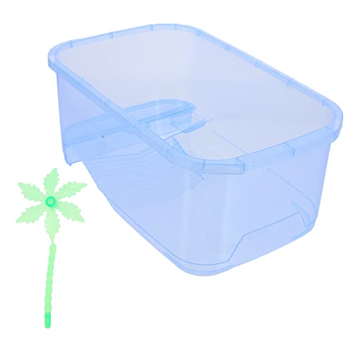 1 Set-Box Schildkrötenbecken Lebensraum für Reptilien Mini-Aquarium Reptilienbehälter Sicheres Haustiergehege schildkröten zubehör Transparenter Reptilienkäfig Reptilienhalter ORFOFE von ORFOFE