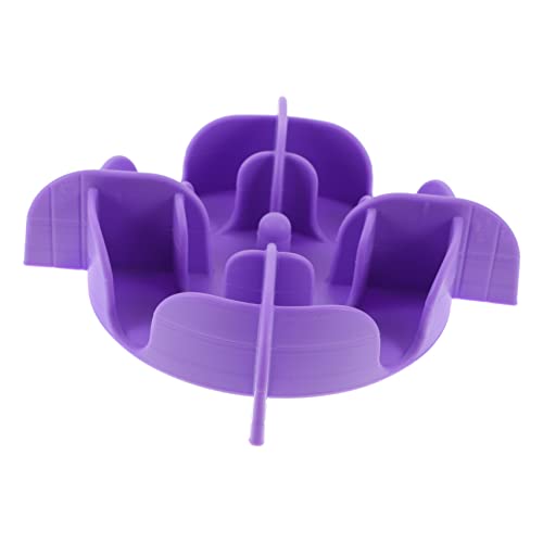 Langsamer Zubringer Slow Feeder Hundenäpfe Für Kleine Rassen Hundenapf Verlangsamen Pet Bowl Slow Feeder Hundenapf Für Große Rassen Sicherer Langsamer Fressnapf Violet Kieselgel ORFOFE von ORFOFE