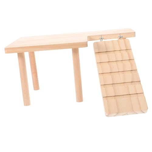 ORFOFE Interaktive Hamster-Kletterleiter aus Holz Hamsterstamm Kleintierkäfig-Zubehör Spielzeug-Set von ORFOFE