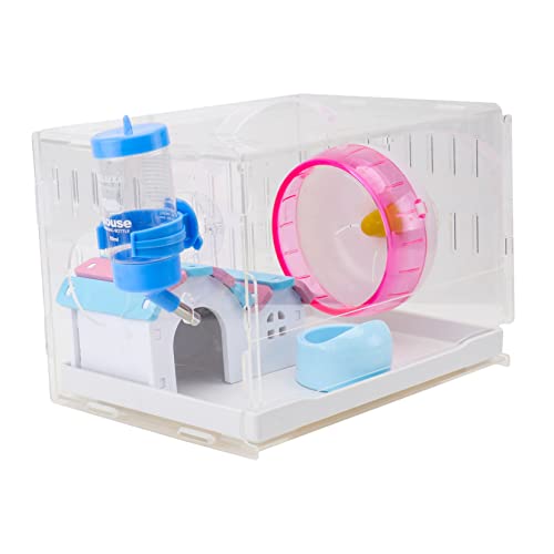 ORFOFE 1 Satz Hamsterhauskäfig Hamster käfig Hamster cage Schlafkäfig für Hamster kompakter Hamsterkäfig Zwerg Haustier Spielzeug Einlagiger Hamsterkäfig Chinchilla-Hamsterkäfig Produkt von ORFOFE