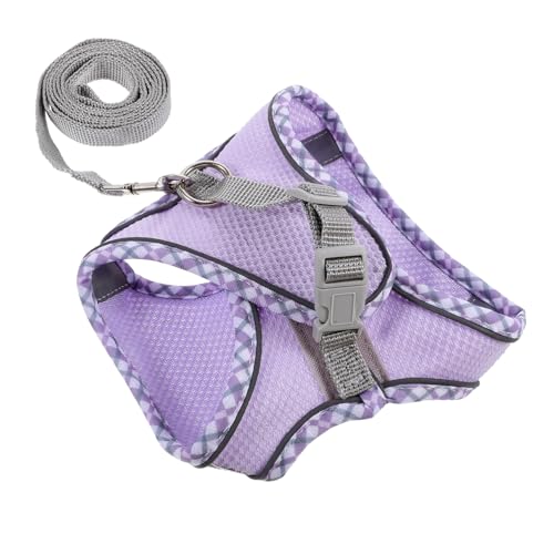 ORFOFE 1 Satz Katzenleinenweste Hundeleine Little Pets hundegurt Hunde Gurt hundekleider katzenklo Geschirr für Hunde Welpengeschirr Hundegeschirr mit Griff Hundeweste Polyester Violett von ORFOFE