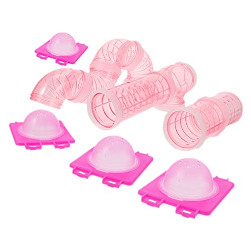 ORFOFE 1 Set Hamsterschiene DIY Rohrverbinder Hamsterkäfig Transparenter Hamsterspielzeug Ratte Transparenter Tunnel Hamsterrohr Transparentes Hamsterrohr von ORFOFE