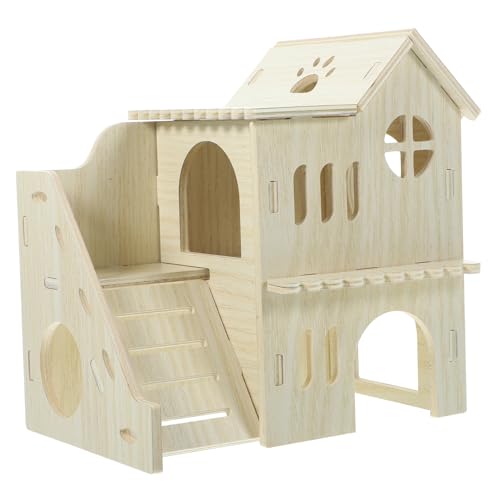 ORFOFE 1 Set Hamsterzubehör Aus Holz Hamsterhaus Käfig Hamsterhaus Bezauberndes Rattenversteck Hamsterversteck Hamsterversteck Hamsterverstecke Aus Holz Meerschweinchenversteck von ORFOFE