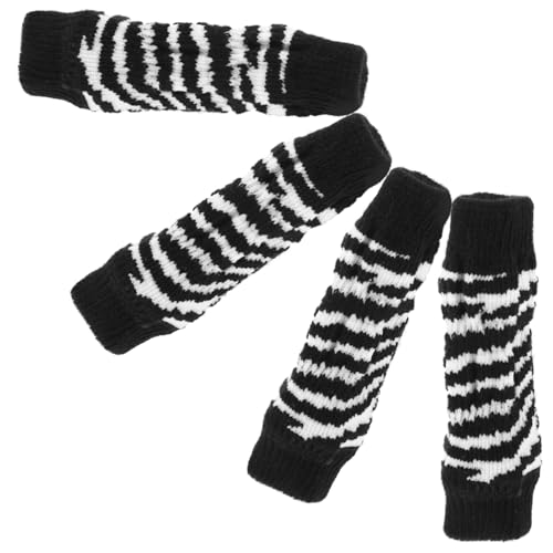 ORFOFE 1 Set Hundesocken Zebra Hunde Knieschützer Hundebeinlinge Beinwärmer Für Hunde Kompakte Haustiersocken Hundebeinhülse Haustierpfotenschutz Hundehinterbeinhülse von ORFOFE