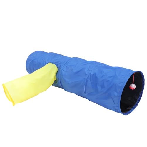 ORFOFE 1 STK Haustier Tunnel Spielzeug Kätzchen Röhre Spielzeug Für Welpen Faltbarer Katzentunnel Pet Tube Spielspielzeug Kleines Hundespielzeug Haustier Spielzeug Katzenspiel Polyester von ORFOFE