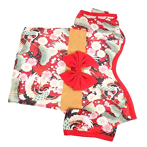 ORFOFE 1 Stück Hundekleidung im japanischen Kimono-Stil Corgi-Kleid Hundebekleidung Thema Hundekleidung Doggy Parton Haustierkleidung für Hunde Weihnachtskostüm für Haustiere von ORFOFE