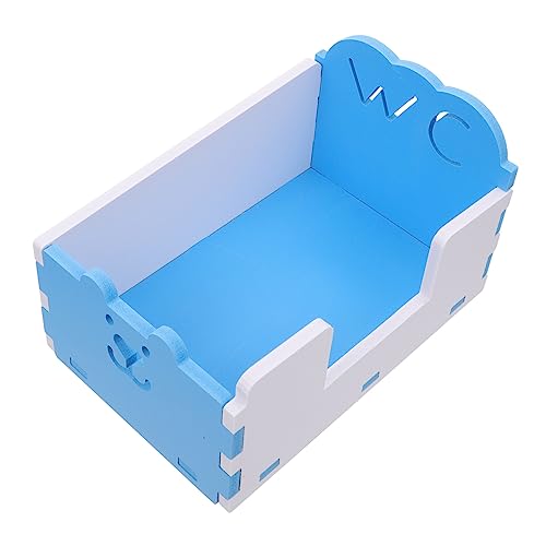 ORFOFE 1Stk Hamster Toilette Hamster klo Small pet Toilet Joyful Hamster Toilet meerschweinchen badesand Toilettenbehälter für Hamster Kleine Hamstertoilette Meerschweinchen-Toilette PVC von ORFOFE