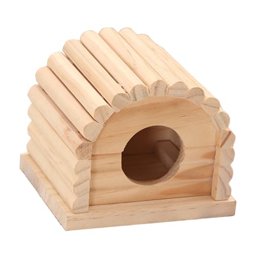 ORFOFE 1Stk Hamster Villa Chalet Schlafnest für Haustiere Haustier-Mäuse-Hütte Chinchilla Haustierhaus Spielhaus hamsterhaus Hamster Spielzeug Heimtierbedarf Hamsterhütte hölzern von ORFOFE