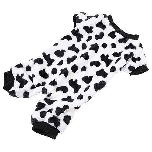 ORFOFE 1Stk Haustier-Pyjama Welpen-Overall Warmer Hund Hundehemden süße hundekleidung Warmer Schlafanzug hundepullover Hundedressing zu Hause Kleidung im einfachen Stil Baumwolle Weiß von ORFOFE