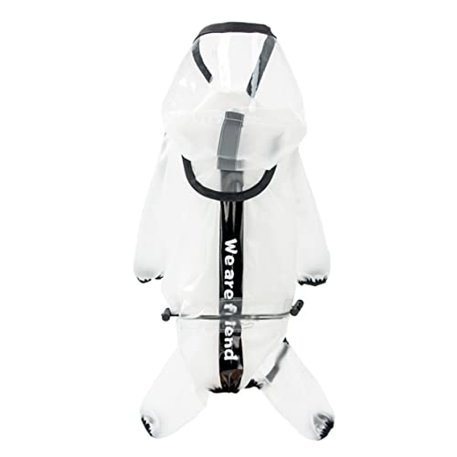 ORFOFE 1Stk Reflektierender Regenponcho für Hunde Hunderegenmäntel Hoodie Regenbekleidung für Hunde im Freien Hunde-regencape hunderegencape Hunderegenmantel Haustierzubehör TPU Weiß von ORFOFE