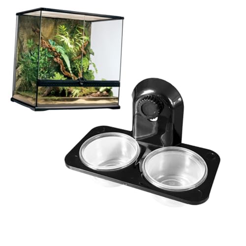 ORFOFE 1Stück Pet Reptile Feeder Schale Multifunktionale Futter und Wasserschale aus Kunststoff mit Doppeltem Schraubenmuster für Eidechsen Schildkröten und Andere Reptilien ORFOFE 1Stück Pet Reptile Feeder Schale Multifunktionale Futter und Wasserschale aus Kunststoff mit Doppeltem Schraubenmuster für Eidechsen Schildkröten und Andere Reptilien von ORFOFE