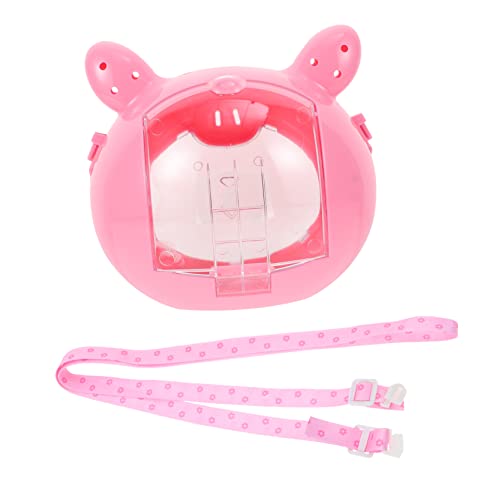 ORFOFE 1pc Hamster Reise Träger Käfig Rosa Mini Tragbare Haustier Käfig für Hamster Outdoor Reise Käfig von ORFOFE