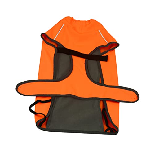 ORFOFE Hundeweste Kleidung Modischer und Warmer Hundemantel Winddichte Hundebekleidung für Hunde Orange XL von ORFOFE