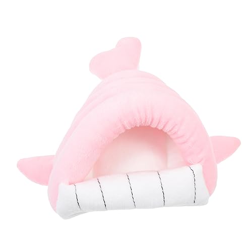 ORFOFE 1stk Nest Warmer Käfig Für Rennmäuse Hamster-hängematte Meerschweinchen Bett Winterliches Haustierbett Mini- Hamsterversteck Hamsterbett Stoff Warm Halten Rosa Haustierkäfig von ORFOFE