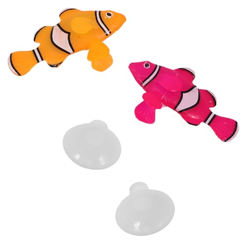 ORFOFE 2 Stück Aquarium Simulationsfische Aquarium Zubehör Gefälschte Schwimmfische Künstliche Schwimmende Fische Aquarium Fischfiguren Aquarium Dekorationen Winzige Fische von ORFOFE