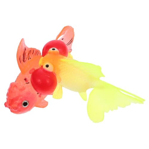 ORFOFE 2St Leuchtendes simuliertes Gold künstlich leuchtender -Ornament Aquarium Dekoration Leuchtende Fischdekoration Dekorationen für Aquarien Fischdekor für zu Hause von ORFOFE