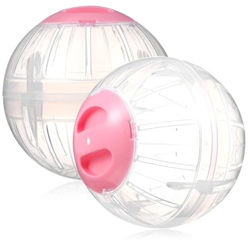 ORFOFE 2st Hamster Sportball Haustier-übungsball Igelrad Hamster Läuft Bälle Hamsterhaus Laufbälle Für Kleine Tiere Hamsterkäfig Spielzeug Für Meerschweinchen Hamsterball Plastik von ORFOFE