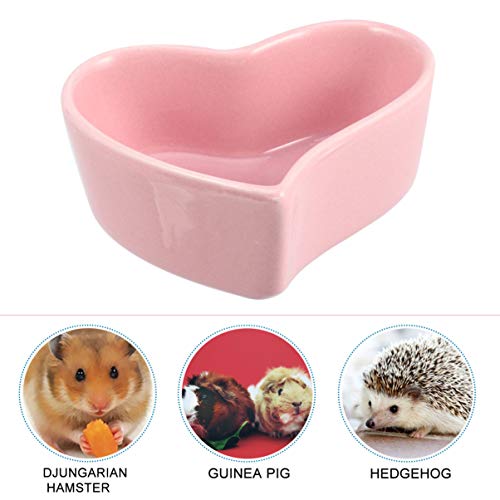 ORFOFE 2st Haustiernapf Katzengericht Kleiner Hundewassernapf Untertasse Für Haustiere Katzenwasserbrunnen Betta-Aquarium Futterautomat Für Haustiere Hamster-futterteller Igel Essen Rosa von ORFOFE