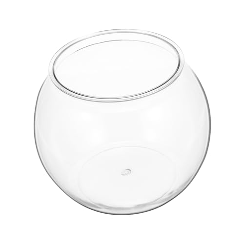 ORFOFE 2st Transparentes Rundes Aquarium Panzer Pflanztopf Für Aquarien Deckel Luftpflanzen-displayhalter Betta-fischschale Klarer Blasenpflanzer Fischglas Rund Weiß Das Haustier von ORFOFE