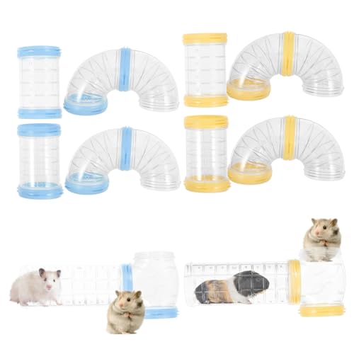 ORFOFE 4 Sätze Hamster-Röhren-Kit Käfige Bausatz Hamster-Spielplatzröhre Hamsterspielplatz Haustier Tiere Hasenzubehör Hamsterkäfig DIY Außenrohre Hamster Käfigrohr für Meerschweinchen pp von ORFOFE