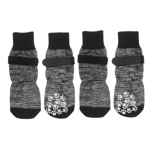 ORFOFE 4 Stück Unisex Haustier Hundesocken Schöne Welpensocken Winter Warme Hundesocken Geschmeidige Baumwollsocken (l) von ORFOFE