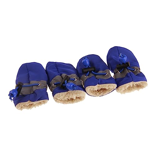 ORFOFE 4 Stück hundeschuhe Schuhe für Hunde Haustierschuhe Haustierstiefel Welpen Wanderschuhe Regenstiefel Stiefel für Hunde Hundestiefel Winter Hündchen Welpenschuhe von ORFOFE