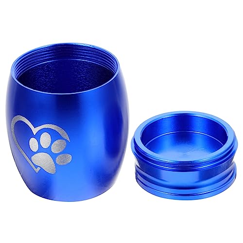 ORFOFE 5St Haustier Urne tierurne Tierasche Schatulle Tierasche Container Aschenschatulle Katzenurne Hundeasche kann kleine Hundeurnen Hund Urne Hundeurnen für Asche Rostfreier Stahl Blue von ORFOFE