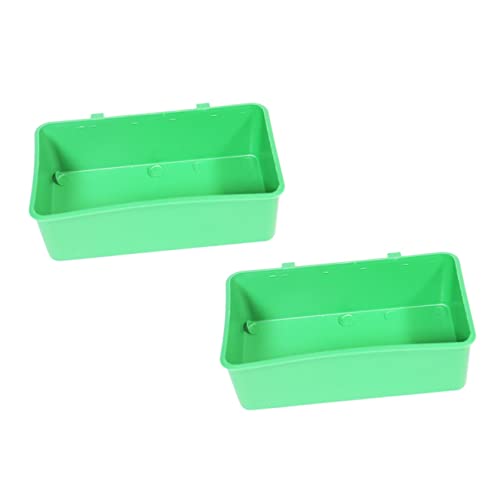 ORFOFE 6 STK Vogel Badewanne Wasserschale für Papageienfutter kreatives Duschbecken Bird Bath Outdoor vogeltränke Vogelkäfig Heimtierbedarf papagei badezubehör Plastik Green von ORFOFE