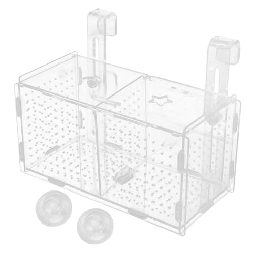 ORFOFE Acryl Aquarium Isolationsbox Mit Saugnäpfen Trennwand Für Fischzucht Ablaichkasten Und Schneckenfänger Ideal Für Zuchtbecken Und Teichfilteranwendungen von ORFOFE