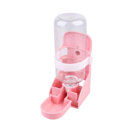 ORFOFE Automatischer Wasserspender für Haustiere Hund Haustier Wasserflasche Wasserspender für Kaninchen Hamster trinkflasche nager trinkflasche Automatisches Trinken von Haustieren Rosa von ORFOFE