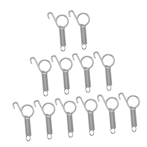 ORFOFE Edelstahl Federhaken Für Kaninchenkäfige Spring Latch Hooks Für Haustierkäfige Türöffner Und Sicherheitsbefestigungen Für Kaninchen Und Vögel von ORFOFE