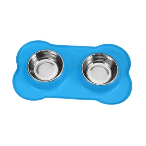 ORFOFE Futternapf für Hunde Schüsseln für Hunde Edelstahlschüsseln Stainless Steel inoxlm cat Diner Hunde schüssel Futternäpfe für Haustiere Haustier Hund Silikonschale der Hund Fressnapf von ORFOFE