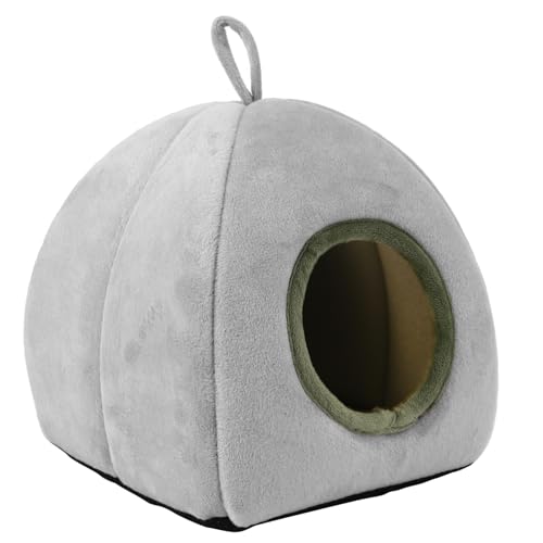 ORFOFE Hamster Baumwollnest Hamster Winternest Schlafbett Für Haustiere Papageienhaus Igel Höhlenbett Meerschweinchen Zelt Igel Warmes Nest Hamsterhaus Hamster Ruheplatz Kurzer Plüsch von ORFOFE