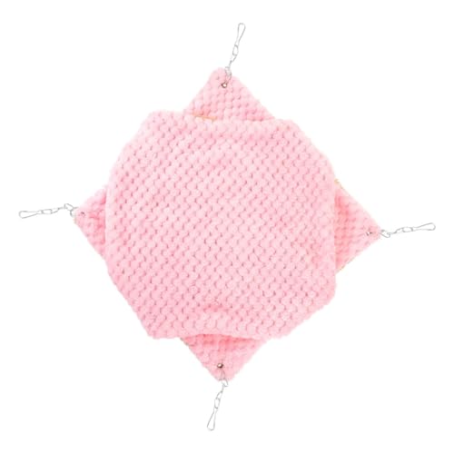 ORFOFE Hamster Hängematte Doppelstöckig Mit Fleece Warme Kuschelhöhle Für Kleintiere Wie Meerschweinchen Und Hamster Einfach Zu Befestigen Und Pflegeleicht Rosa ORFOFE Hamster Hängematte Doppelstöckig Mit Fleece Warme Kuschelhöhle Für Kleintiere Wie Meerschweinchen Und Hamster Einfach Zu Befestigen Und Pflegeleicht Rosa von ORFOFE