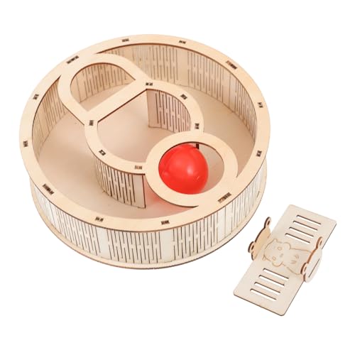 ORFOFE Hamster Labyrinth Spielzeug für kleine Haustiere Kleintierversteck Tiere Spielzeug Hamster Spielzeug hamsterspielzeug Haustier Lebensraum Mäuse-Labyrinth-Spielzeug hölzern von ORFOFE