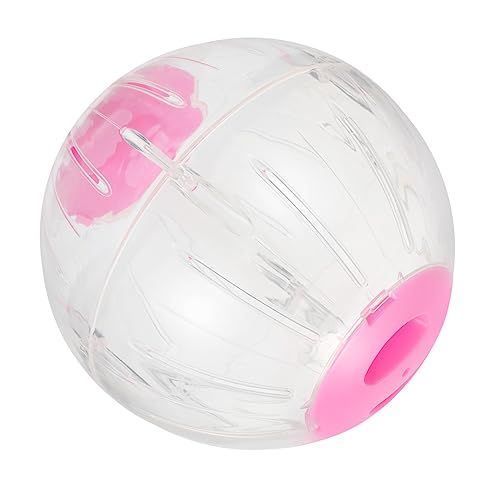 ORFOFE Hamster Laufball Hamster-Gymnastikball Rollender Ball Für Haustiere Laufbälle Für Kleine Haustiere Hamster Laufrad Übungs-trainingsball Mini-Running-übungsball Rosa Plastik von ORFOFE