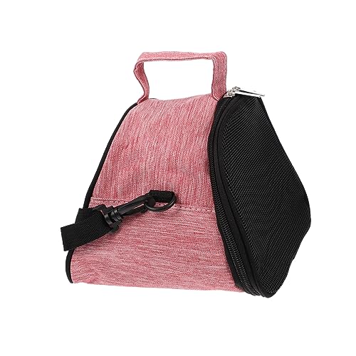 ORFOFE Hamster aus Tasche Verstellbarer Schultergurt pet Tasche Hamster-Tragetasche Eichhörnchen-Tragetasche Seesäcke für unterwegs Reisezubehör Outdoor-Hamstertasche Hasenträger Rosa von ORFOFE