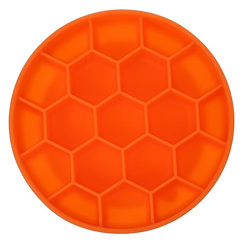 ORFOFE Slow Feeder Hundenäpfe Haustier Bogen Hund Slow Feeder Bowl Orange Groß für Haustier Gesundheit Ausgewogene Ernährung von ORFOFE