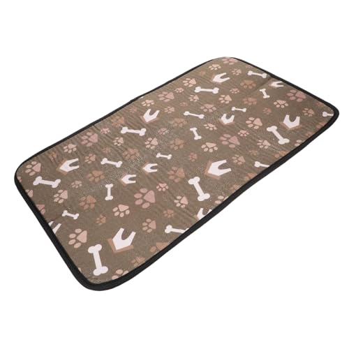 ORFOFE Haustier Tischset Futternapfkissen für Hunde Katzenfutter Haustiernapf cat Food mat rutschfeste Haustiermatte hundenapf Matte Dickes Haustier-Tischset Dicke Matte Schwamm Coffee von ORFOFE