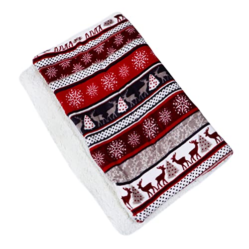 ORFOFE Haustierdecke Hundedecken Kissenbett für Haustiere Thermomatte für Haustiere Hundebettdecke weinachtsdecke Christmas Blanket Sitzkissen für Haustiere Katzenhausmatte Flanell von ORFOFE